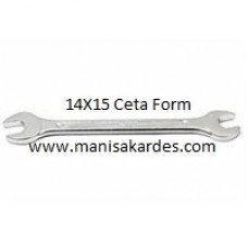 Anahtar 14x15  İki Açık Ağız Ceta  Form Marka Türk Malı 